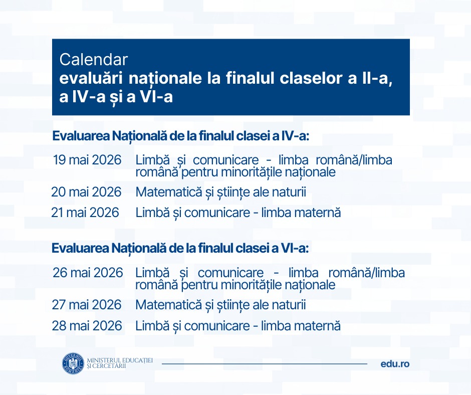 Calendar evaluare 2 4 6