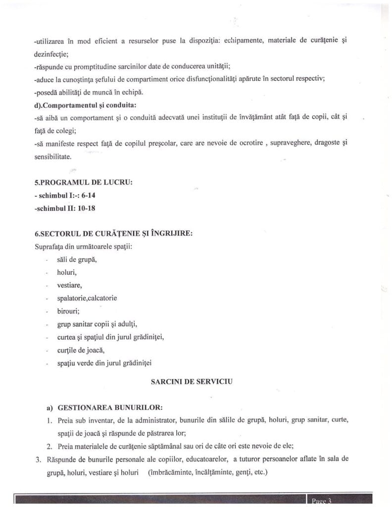 Anunț concurs